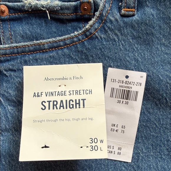 Abercrombie & Fitch Men’s Straight Jeans - Picture 2 of 5